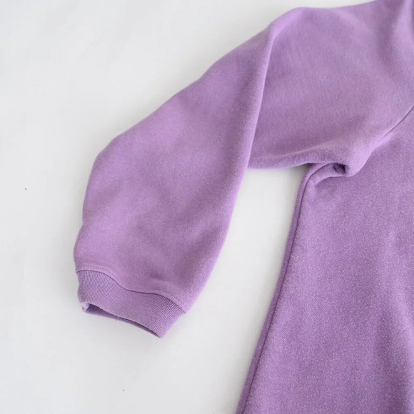 Vintage Blair Lavender Embroidered Collar Butt4 Button Pullover  Sweater Large - Picture 8 of 12